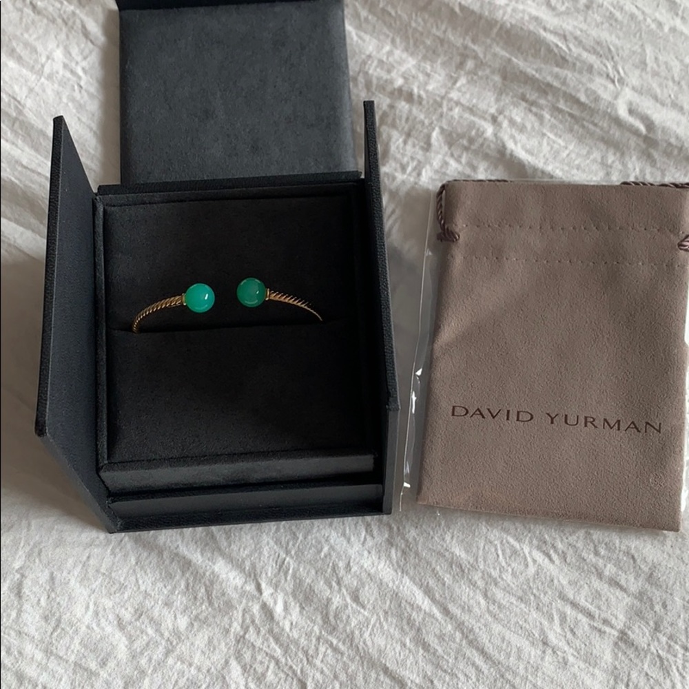 David Yurman Solari bead Chrysoprase bracelet